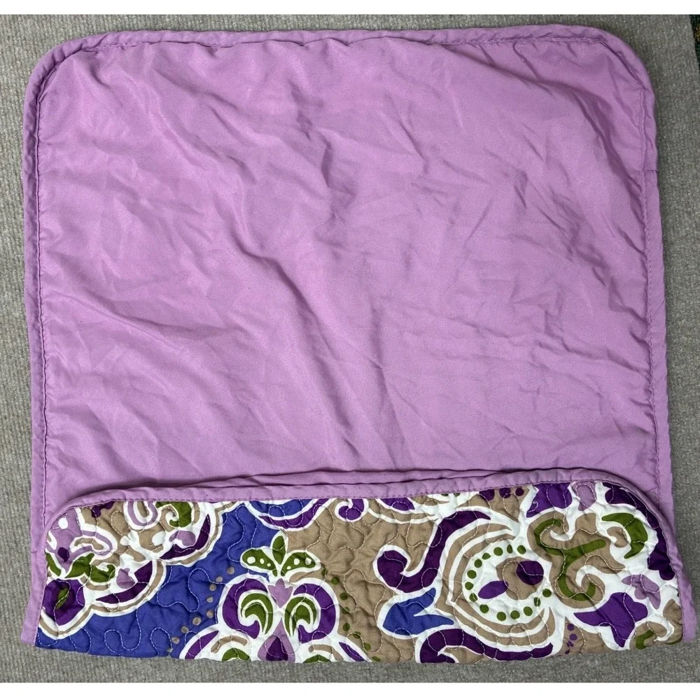 Purple Bohemian Quilted Comforter Set with 2 Shams 85